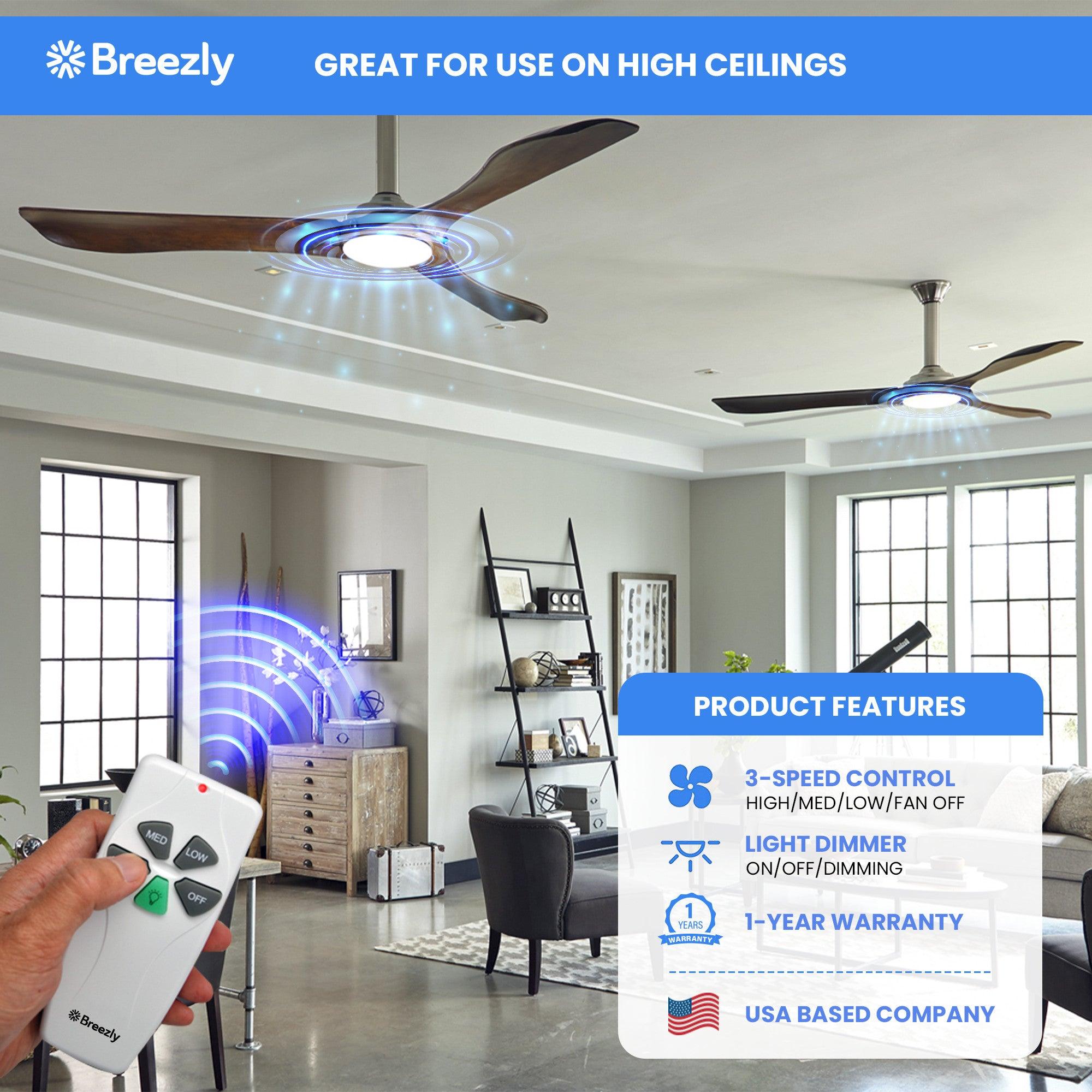 Breezly Ceiling Fan Remote Control Replacement for Hunter, Hampton B –  breezlyproducts